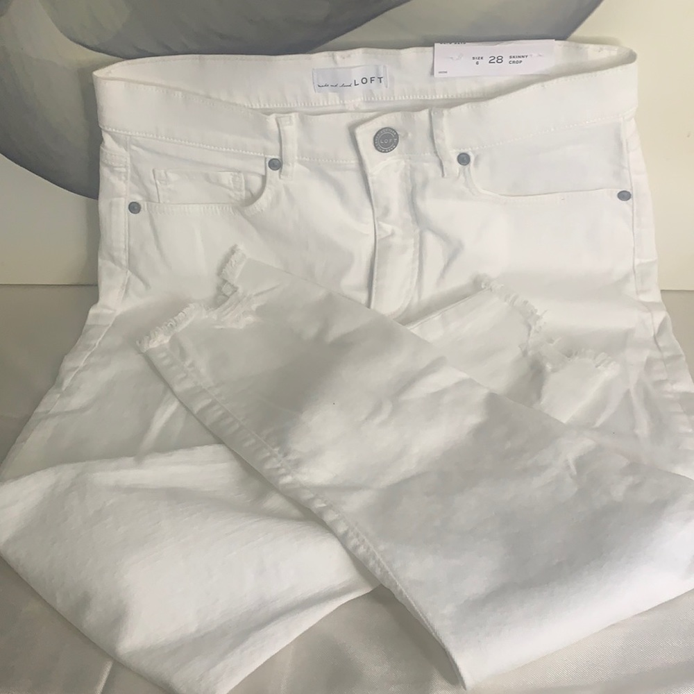 Loft skinny crop pants